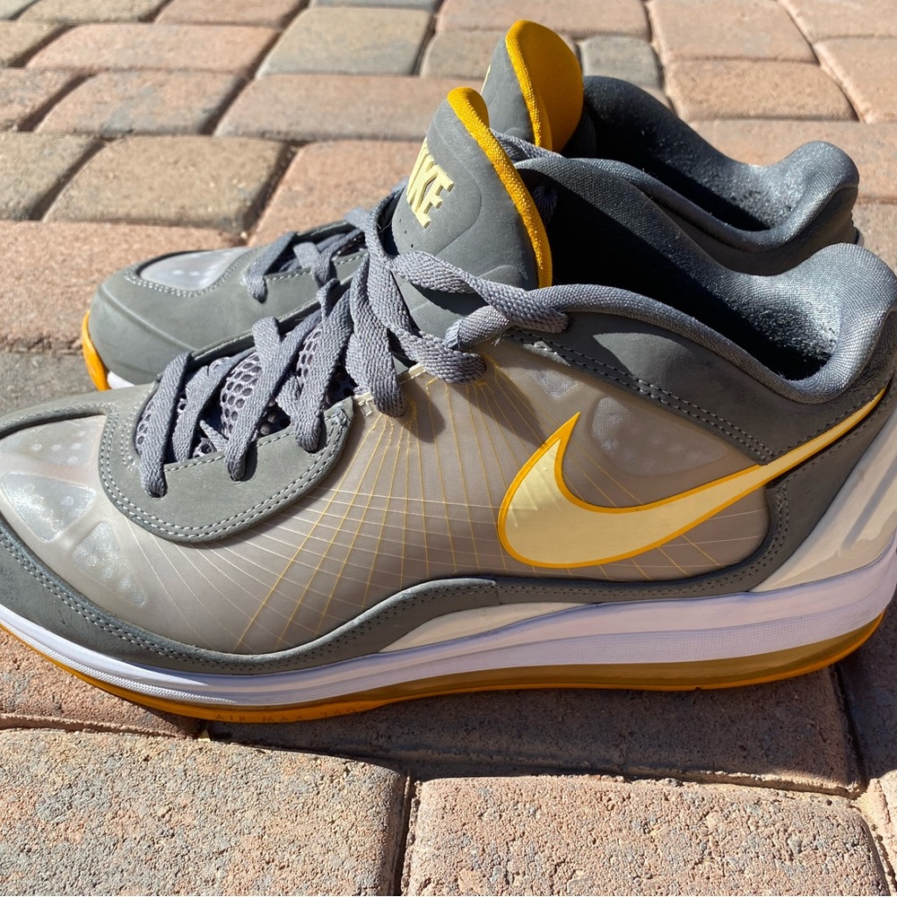 Nike Gray and Yellow Men's Sneakers